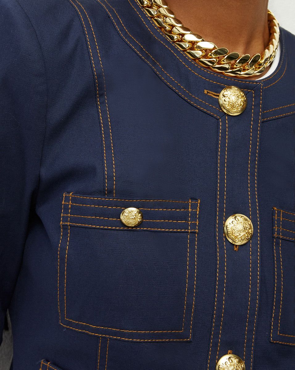 Ferazia Cotton Jacket sold by Veronica Beard product image thumbnail 3