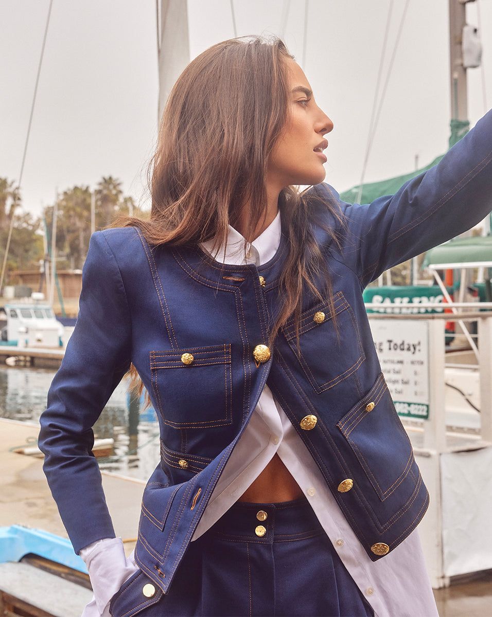 Ferazia Cotton Jacket sold by Veronica Beard product image thumbnail 5