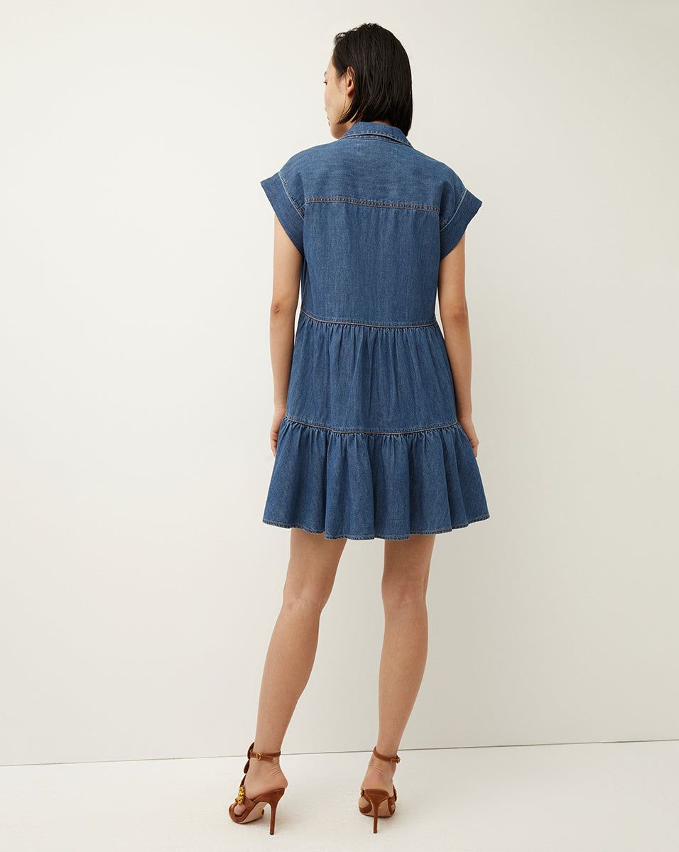 Trisha Chambray Dress sold by Veronica Beard product image thumbnail 4
