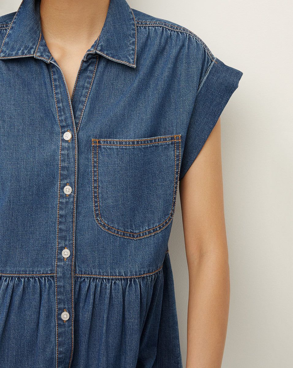 Trisha Chambray Dress sold by Veronica Beard product image thumbnail 3