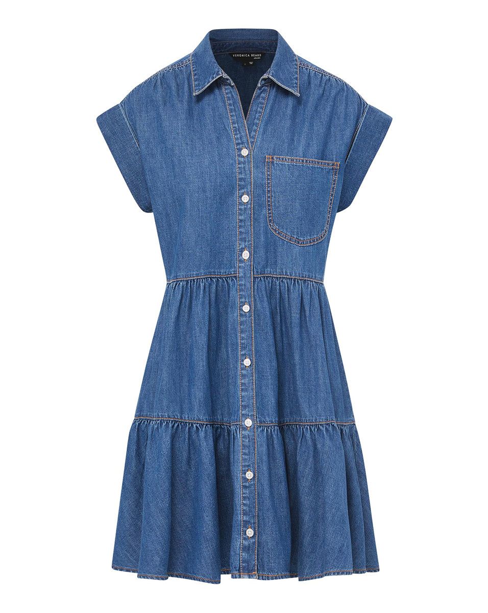 Trisha Chambray Dress sold by Veronica Beard product image thumbnail 5