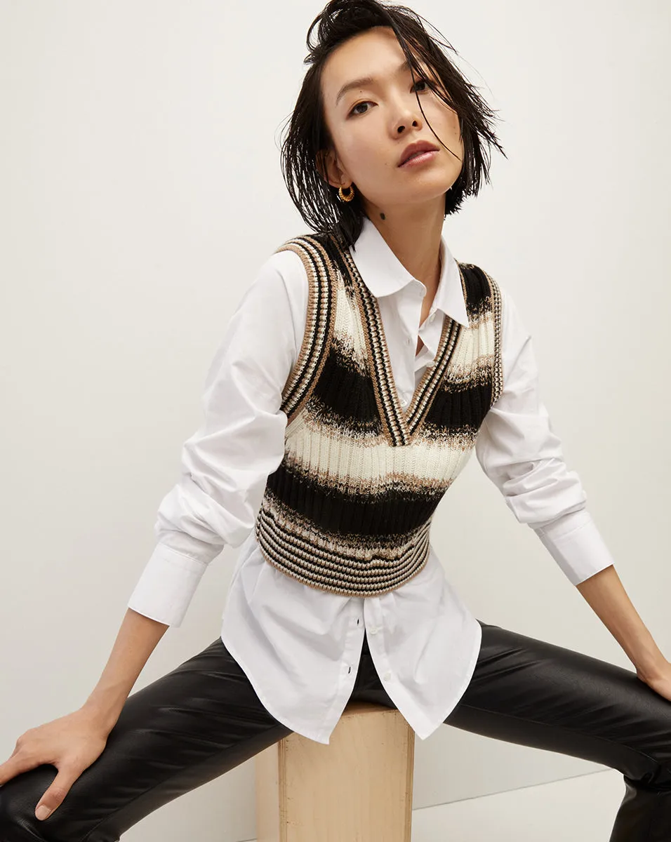 Spear Mixed-Media Sweater sold by Veronica Beard