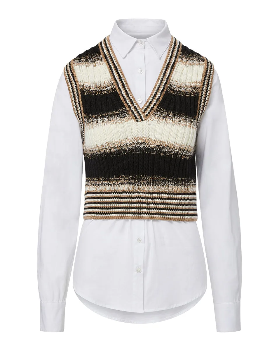 Spear Mixed-Media Sweater sold by Veronica Beard product image thumbnail 5