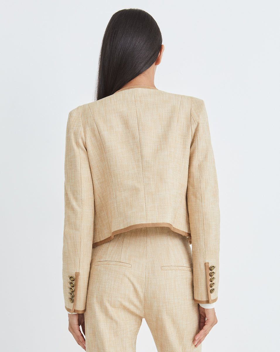 Charisse Textured-Tonal Jacket sold by Veronica Beard product image thumbnail 4