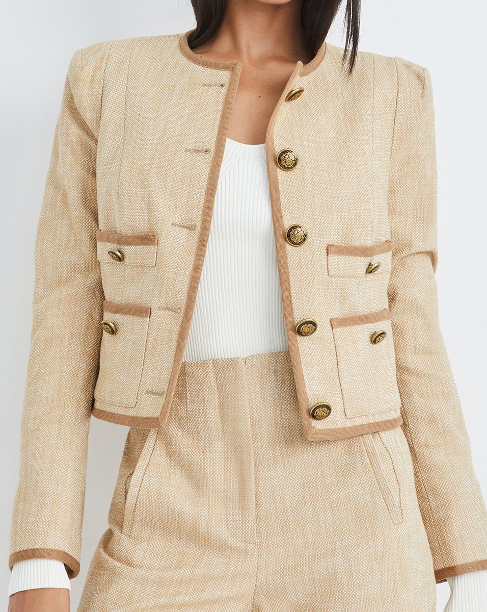 Charisse Textured-Tonal Jacket sold by Veronica Beard product image thumbnail 3