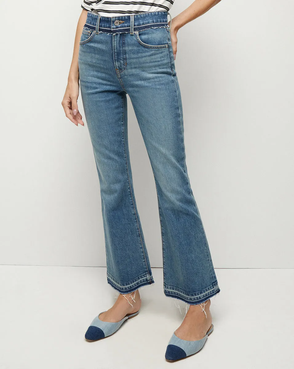 Carson Two-Tone Kick-Flare Jean sold by Veronica Beard product image thumbnail 2