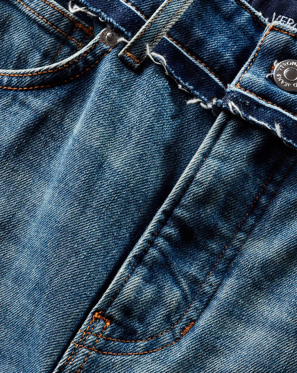 Carson Two-Tone Kick-Flare Jean sold by Veronica Beard product image thumbnail 3