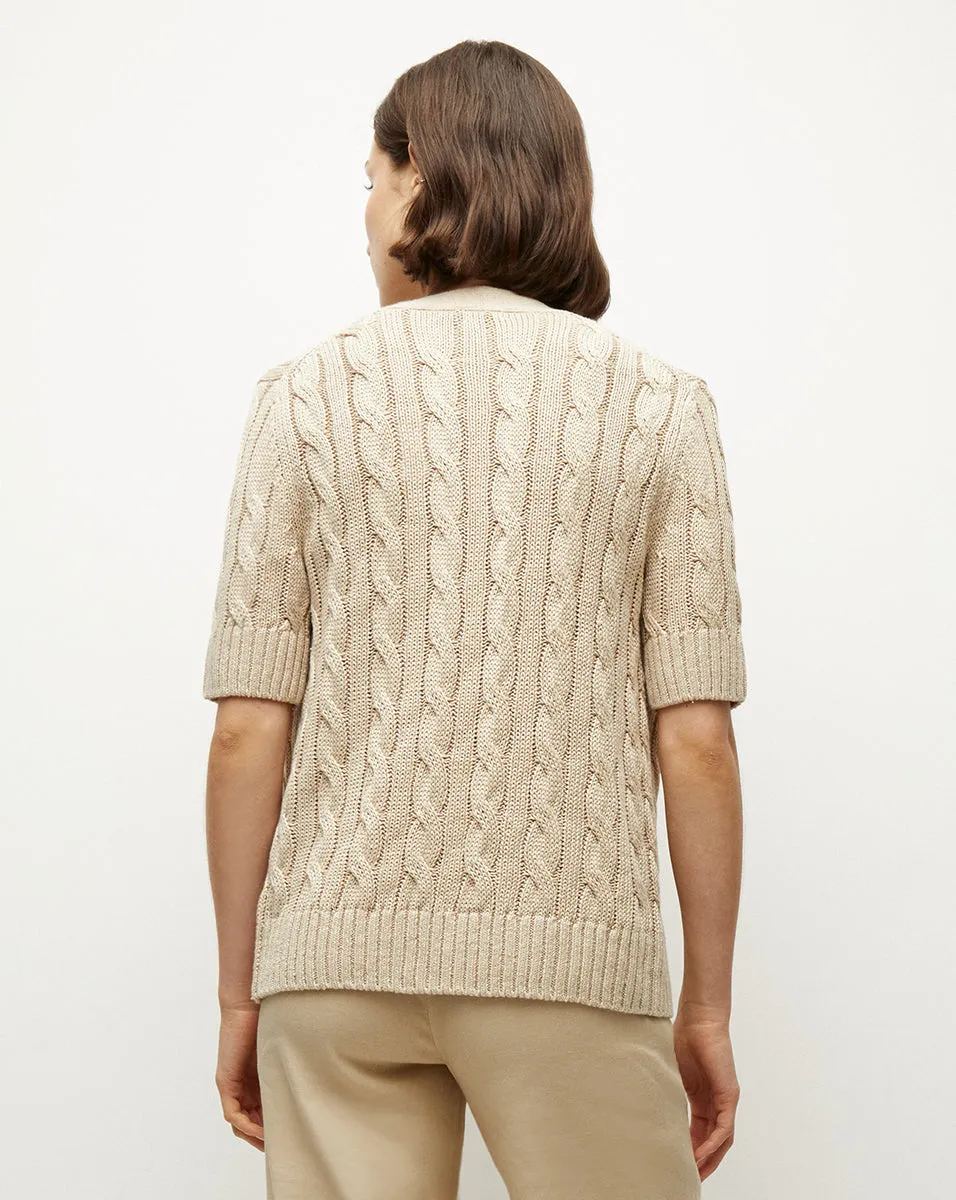 Julietta Silk-Linen Cardigan sold by Veronica Beard product image thumbnail 3