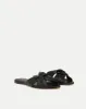 Seraphina Leather Twist Sandal sold by Veronica Beard