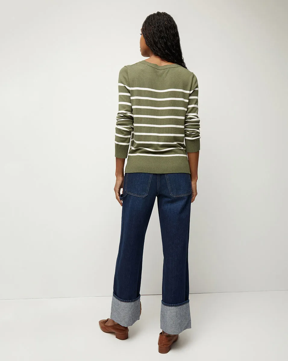 Dianora Striped Knit Top sold by Veronica Beard product image thumbnail 4