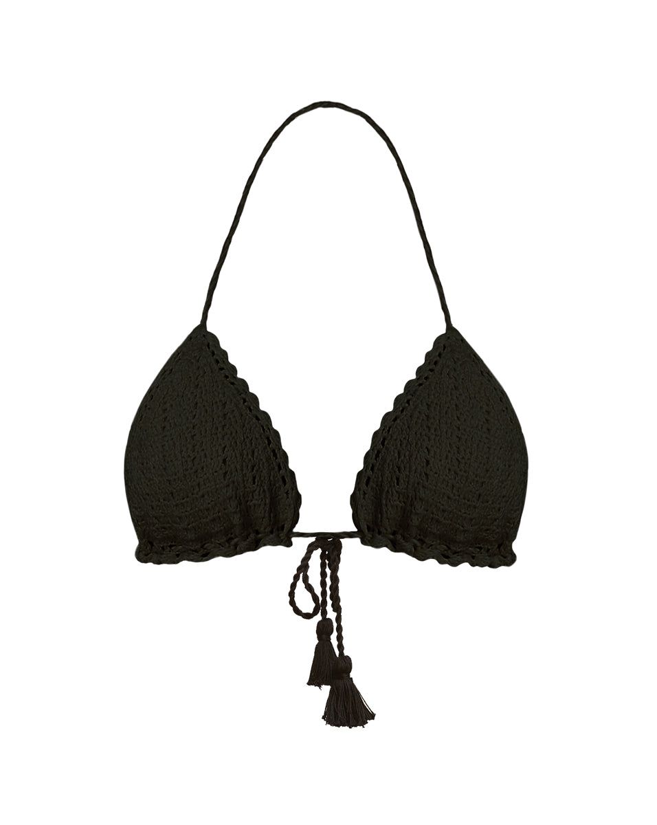 Cala Crochet Bikini Top sold by Veronica Beard product image thumbnail 4