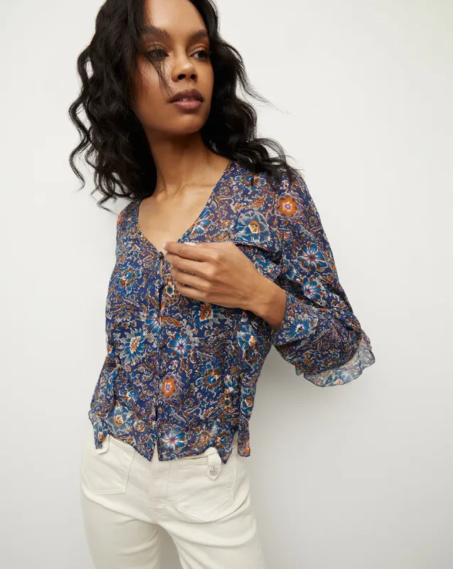 Blanchett Silk Top sold by Veronica Beard