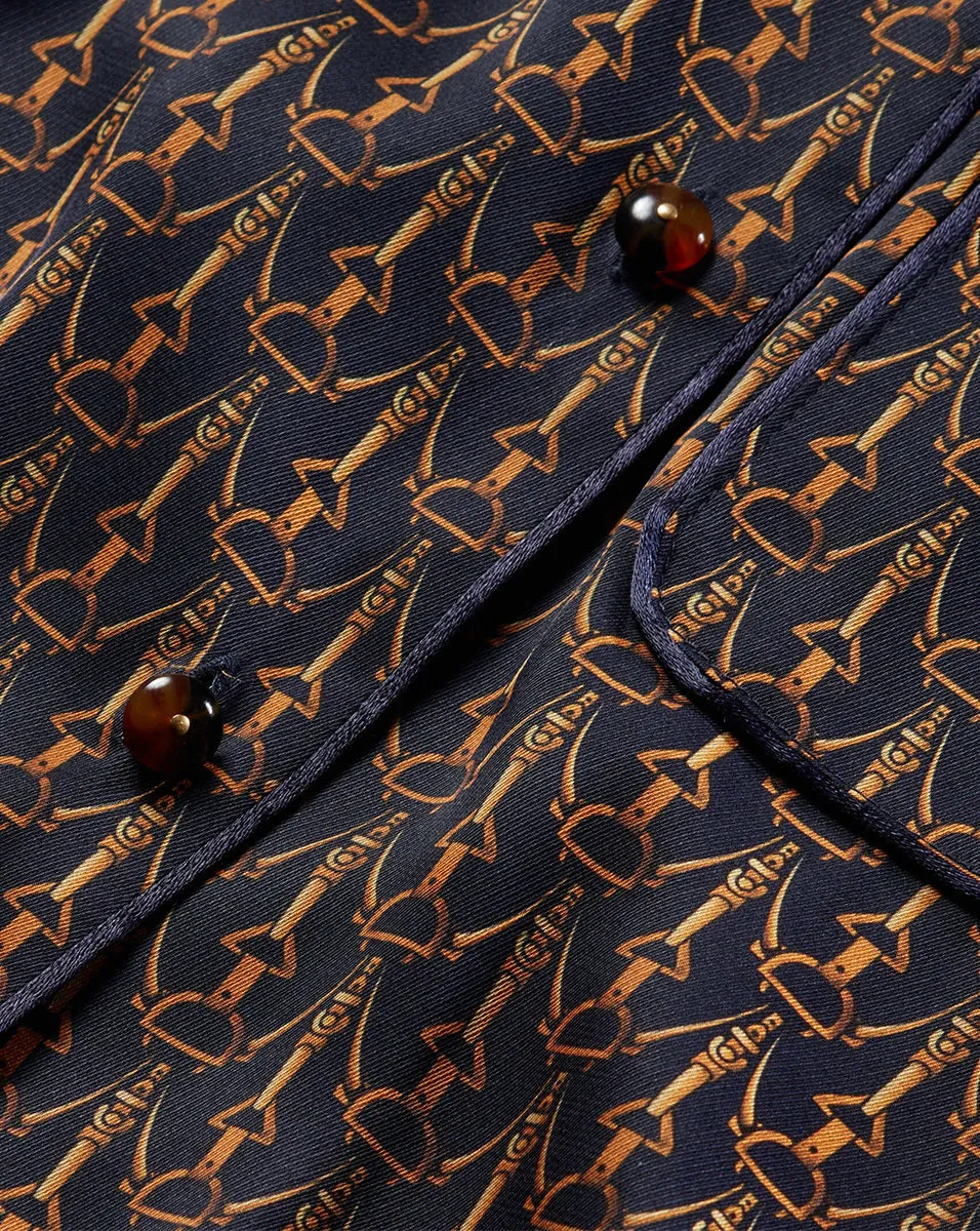 Adele Stirrup-Print Top sold by Veronica Beard product image thumbnail 3