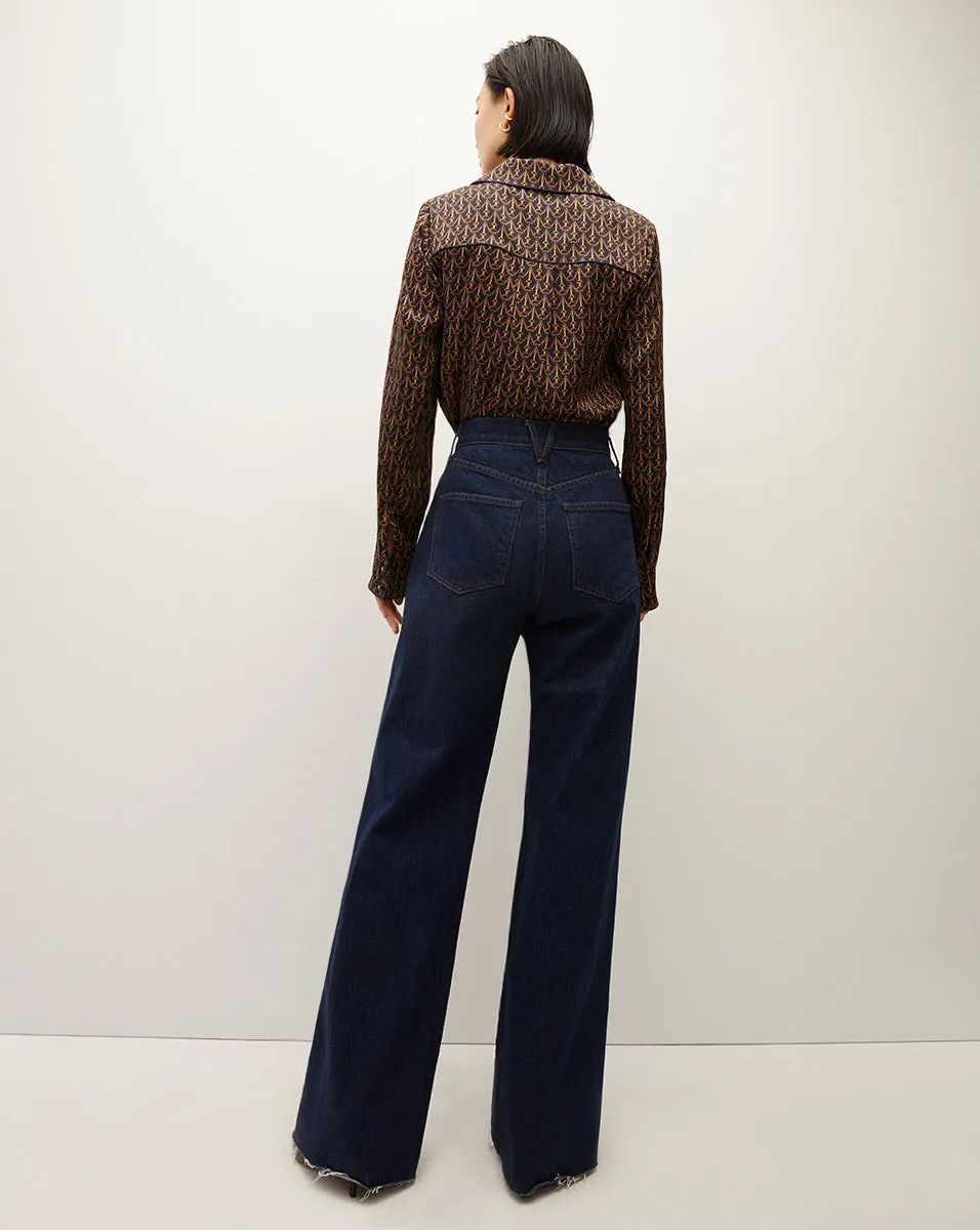 Adele Stirrup-Print Top sold by Veronica Beard product image thumbnail 4