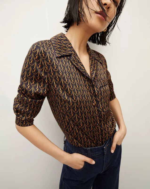 Adele Stirrup-Print Top made by Veronica Beard