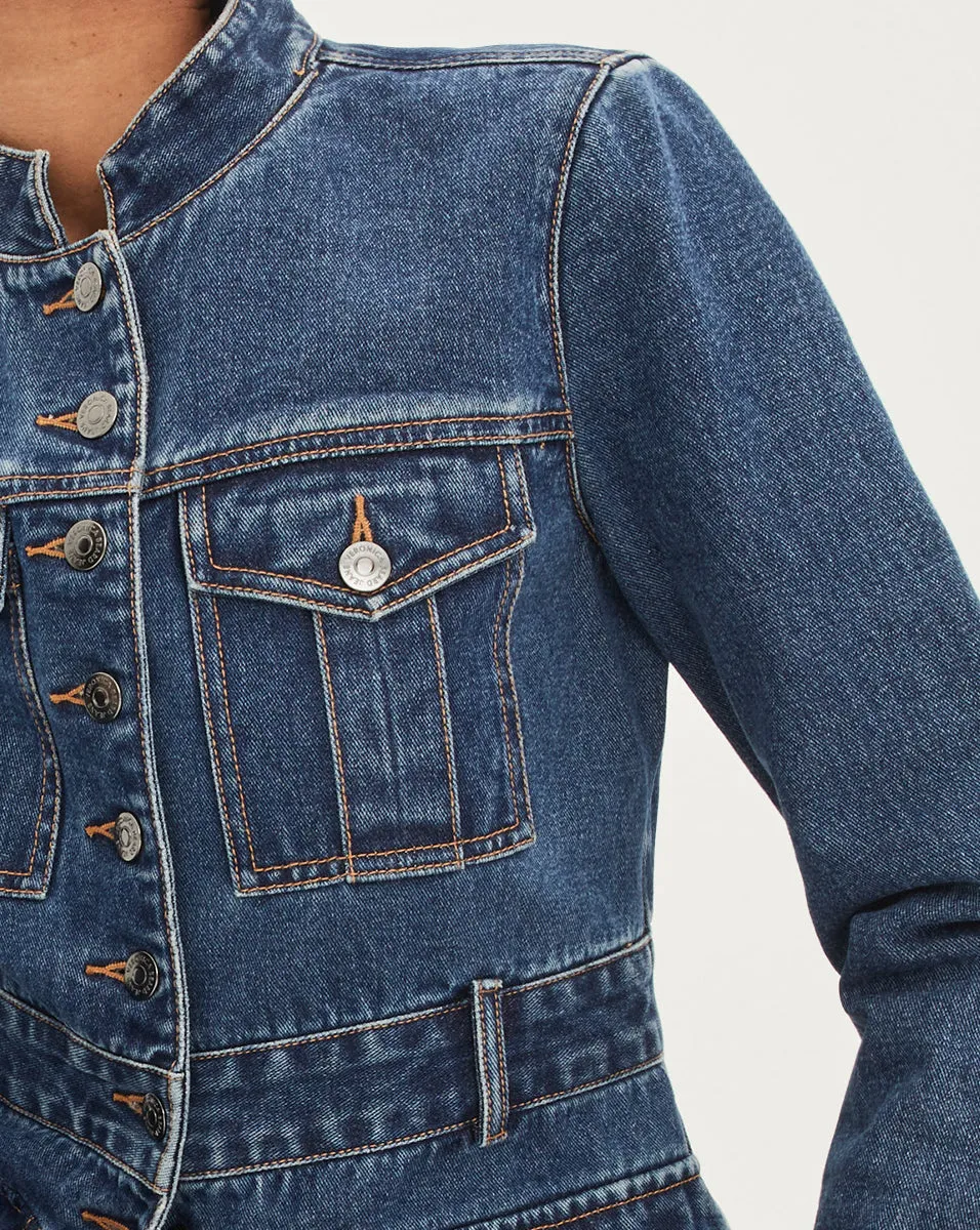 Tika Denim Jacket sold by Veronica Beard product image thumbnail 3
