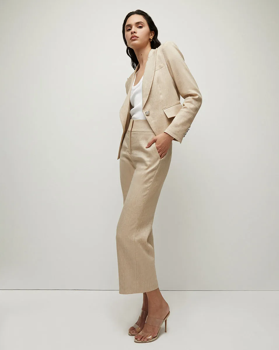 Miller Linen Dickey Jacket sold by Veronica Beard product image thumbnail 5