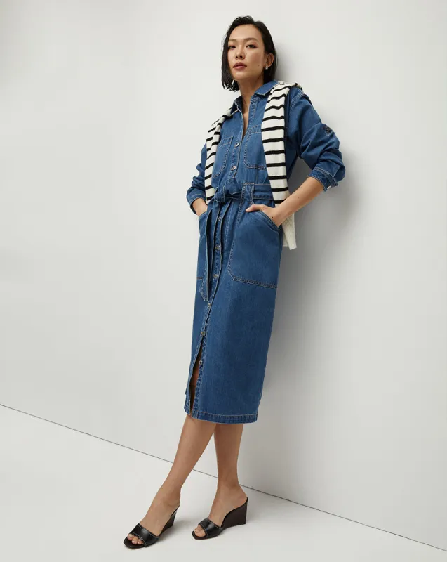 Evelyn Chambray Dress sold by Veronica Beard