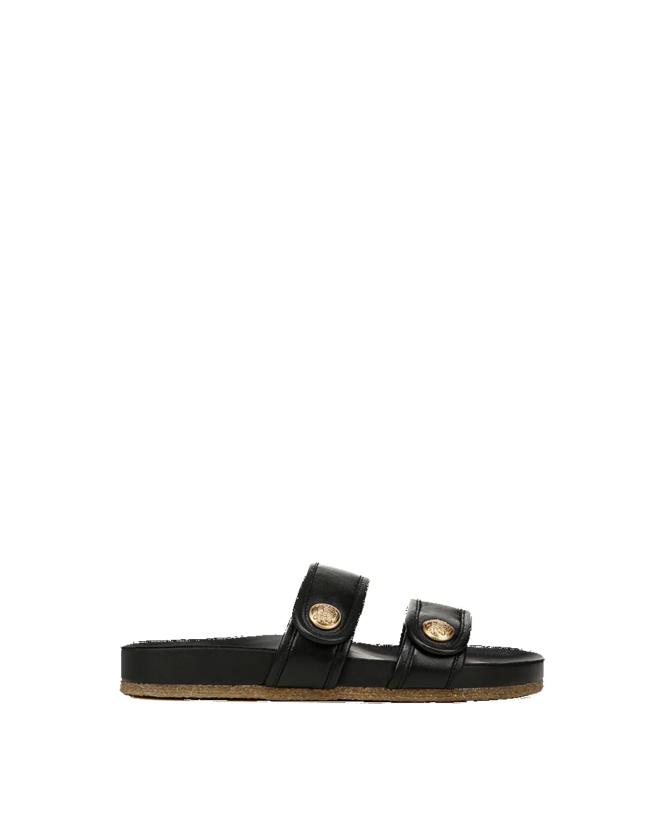 Percey Leather Slide Sandal sold by Veronica Beard product image thumbnail 5