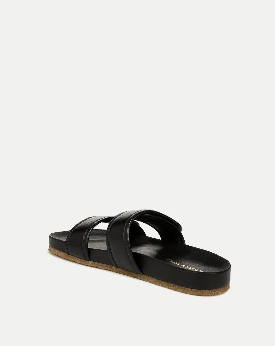 Percey Leather Slide Sandal sold by Veronica Beard product image thumbnail 4