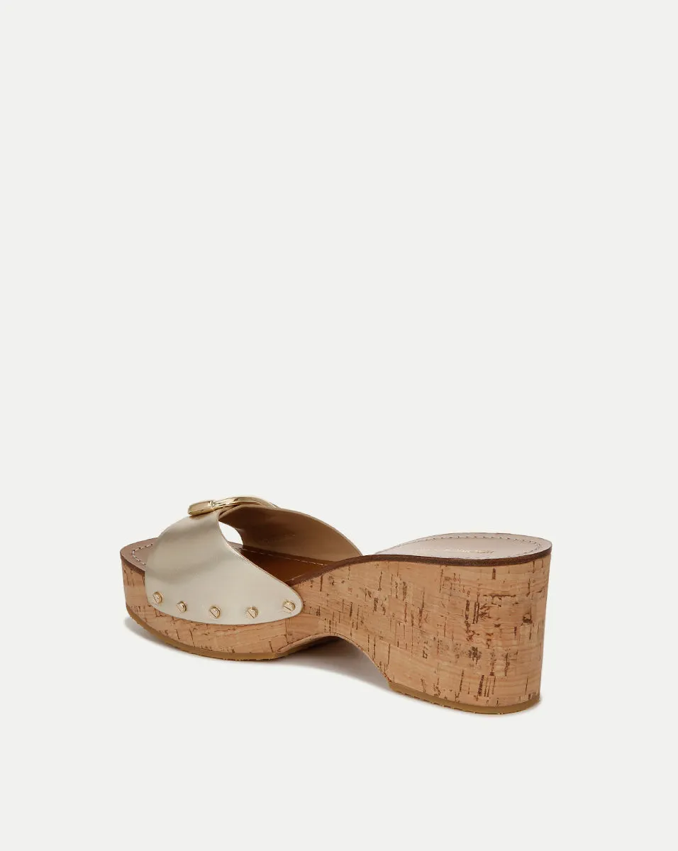 Dallas Metallic Leather Buckle Sandal sold by Veronica Beard product image thumbnail 4