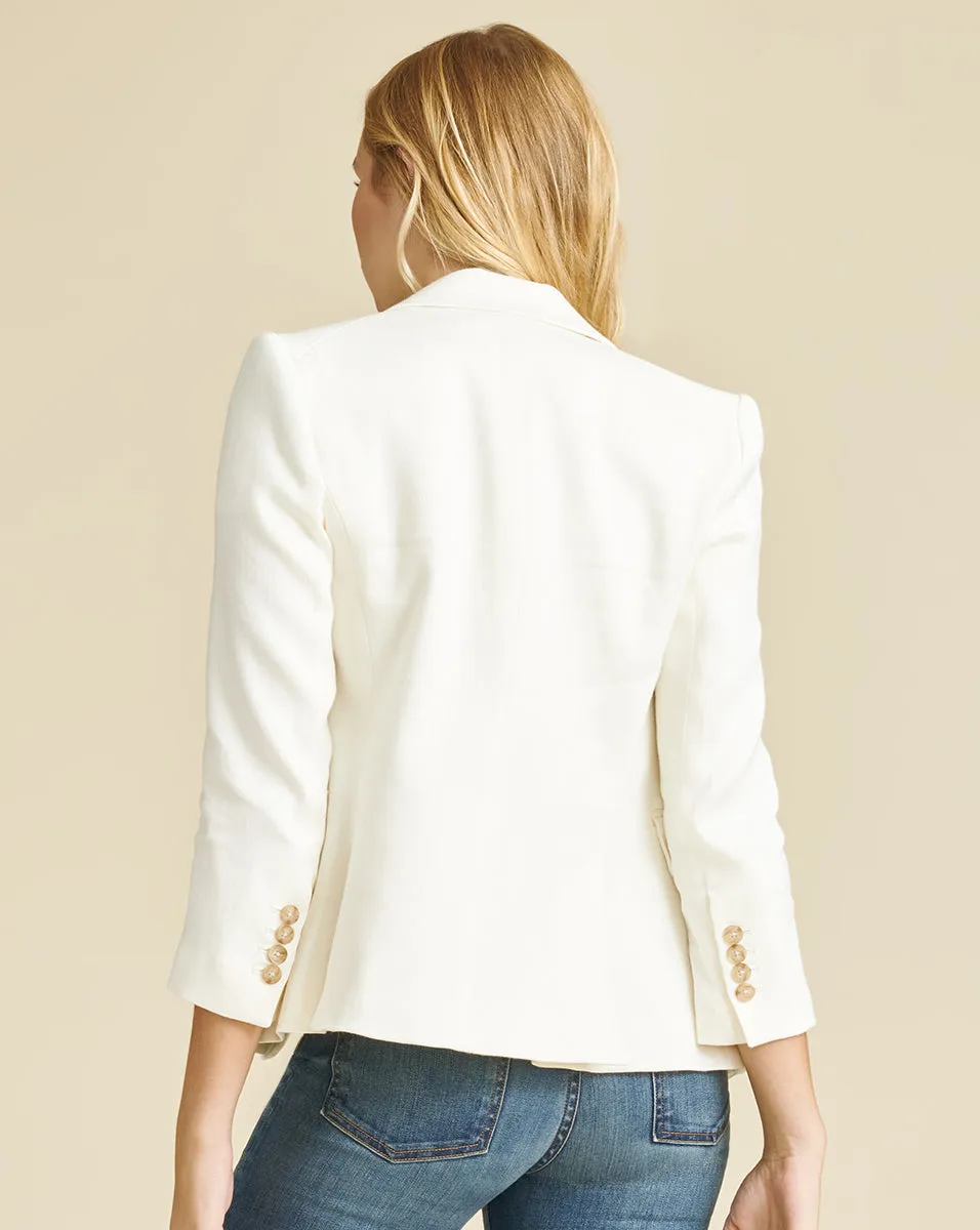 Schoolboy Linen Dickey Jacket sold by Veronica Beard product image thumbnail 3