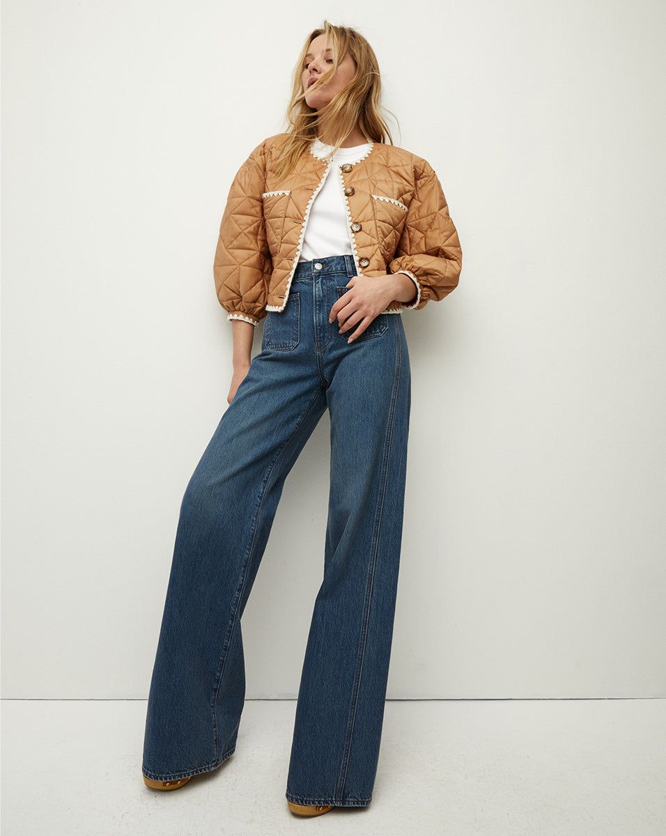 Leal Quilted Reversible Jacket sold by Veronica Beard