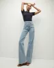 Crosbie Patch Pockets Slim Wide Leg Jean sold by Veronica Beard