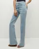 Crosbie Patch Pockets Slim Wide Leg Jean sold by Veronica Beard