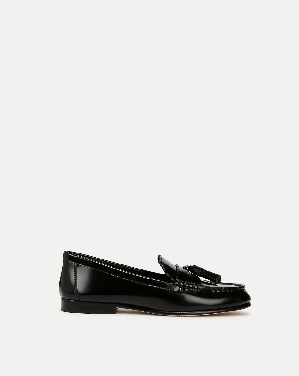 Penny Leather Tassel Loafer sold by Veronica Beard