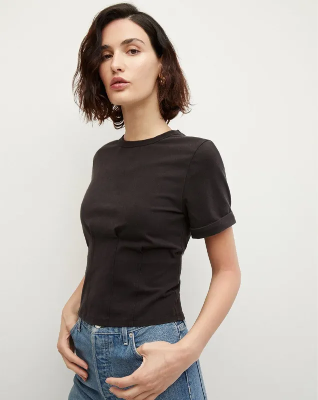 Ankara Stitched-Waist Tee sold by Veronica Beard