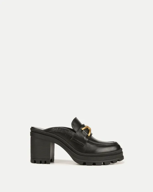 Wynter Leather Loafer Mule sold by Veronica Beard