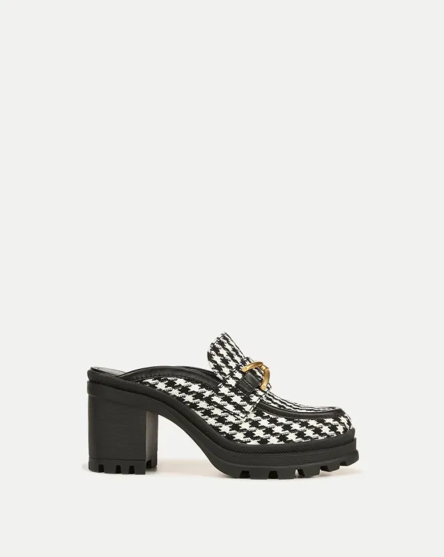 Wynter Houndstooth Loafer Mule sold by Veronica Beard