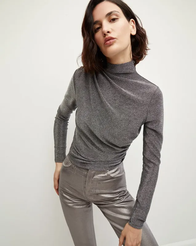 Mylie Metallic Top sold by Veronica Beard