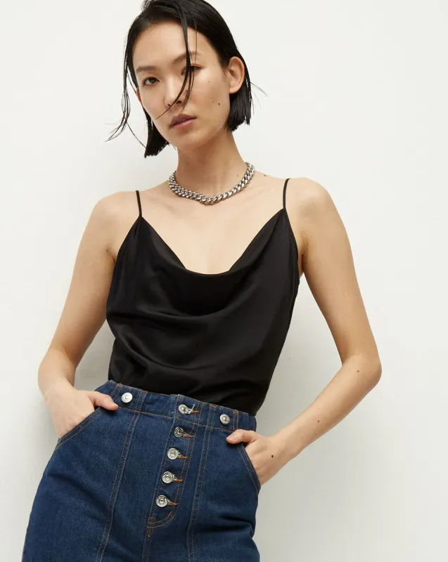 Sola Cowl-Neck Silk Top sold by Veronica Beard