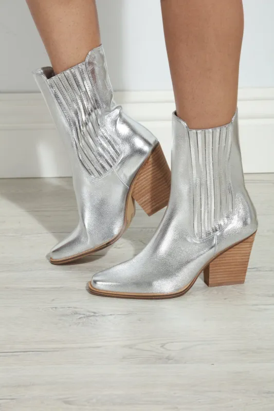 Chinese Laundry- Cali Metallic Bootie-FINAL SALE made by Veronica M