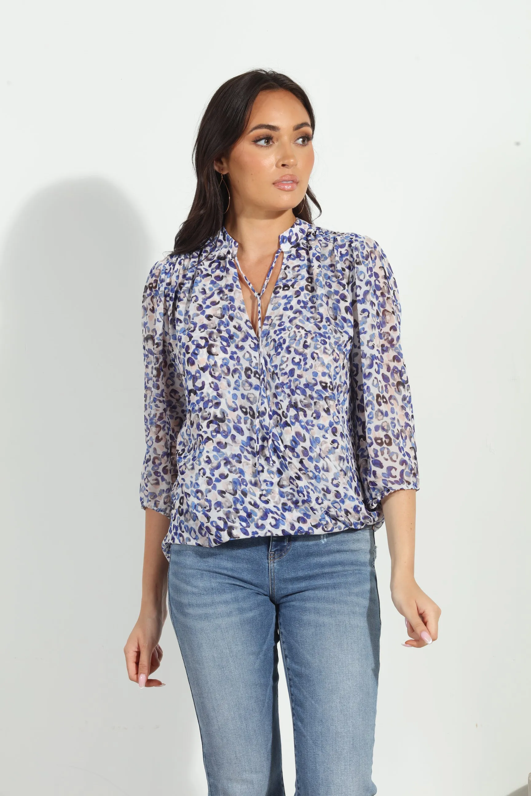 Leenah 3/4 Sleeve Surplice Blouse-FINAL SALE sold by Veronica M product image thumbnail 5