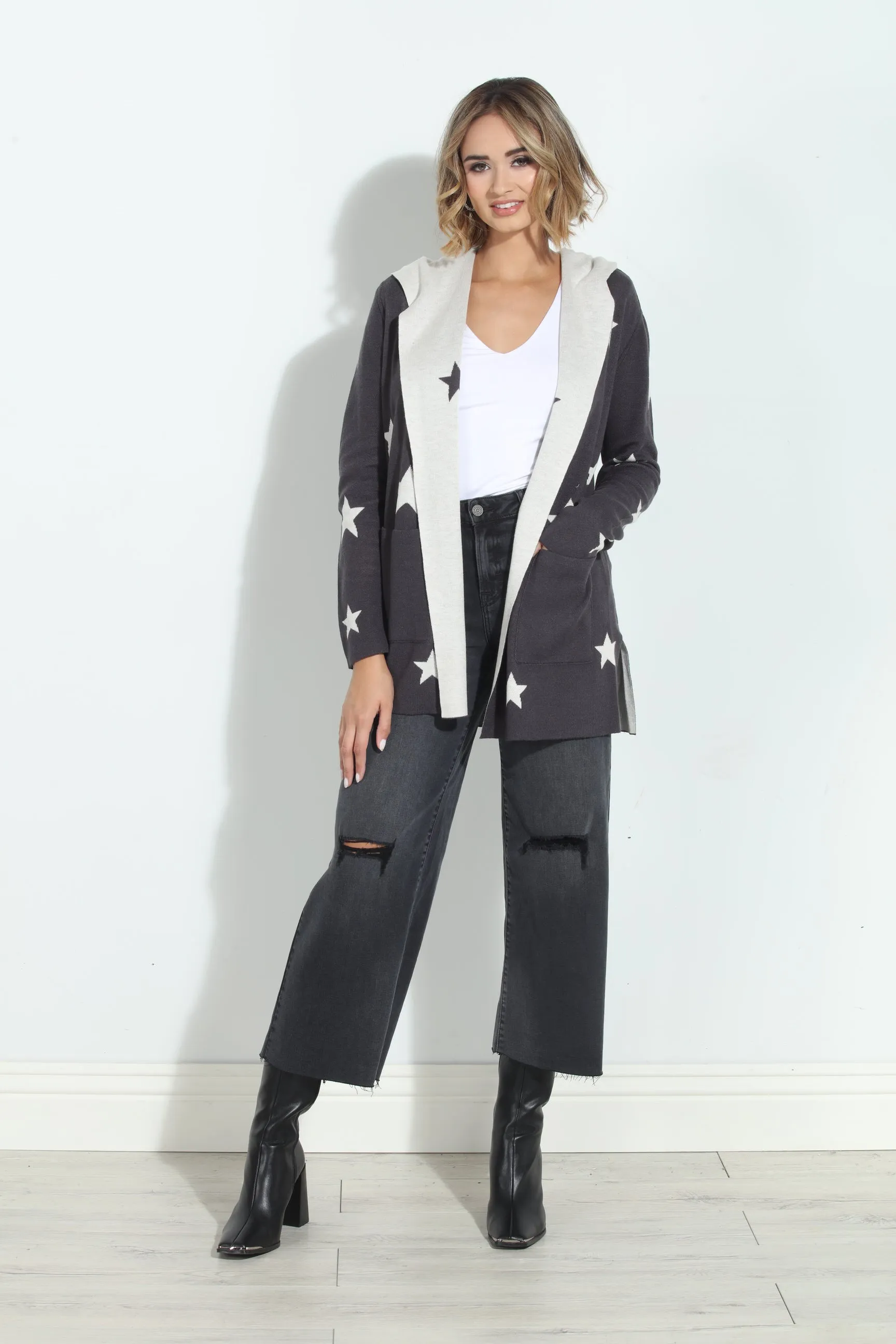 Splendid Sydney Reversible Hooded Cardigan sold by Veronica M product image thumbnail 2