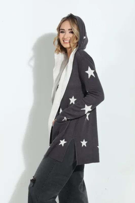 Splendid Sydney Reversible Hooded Cardigan sold by Veronica M