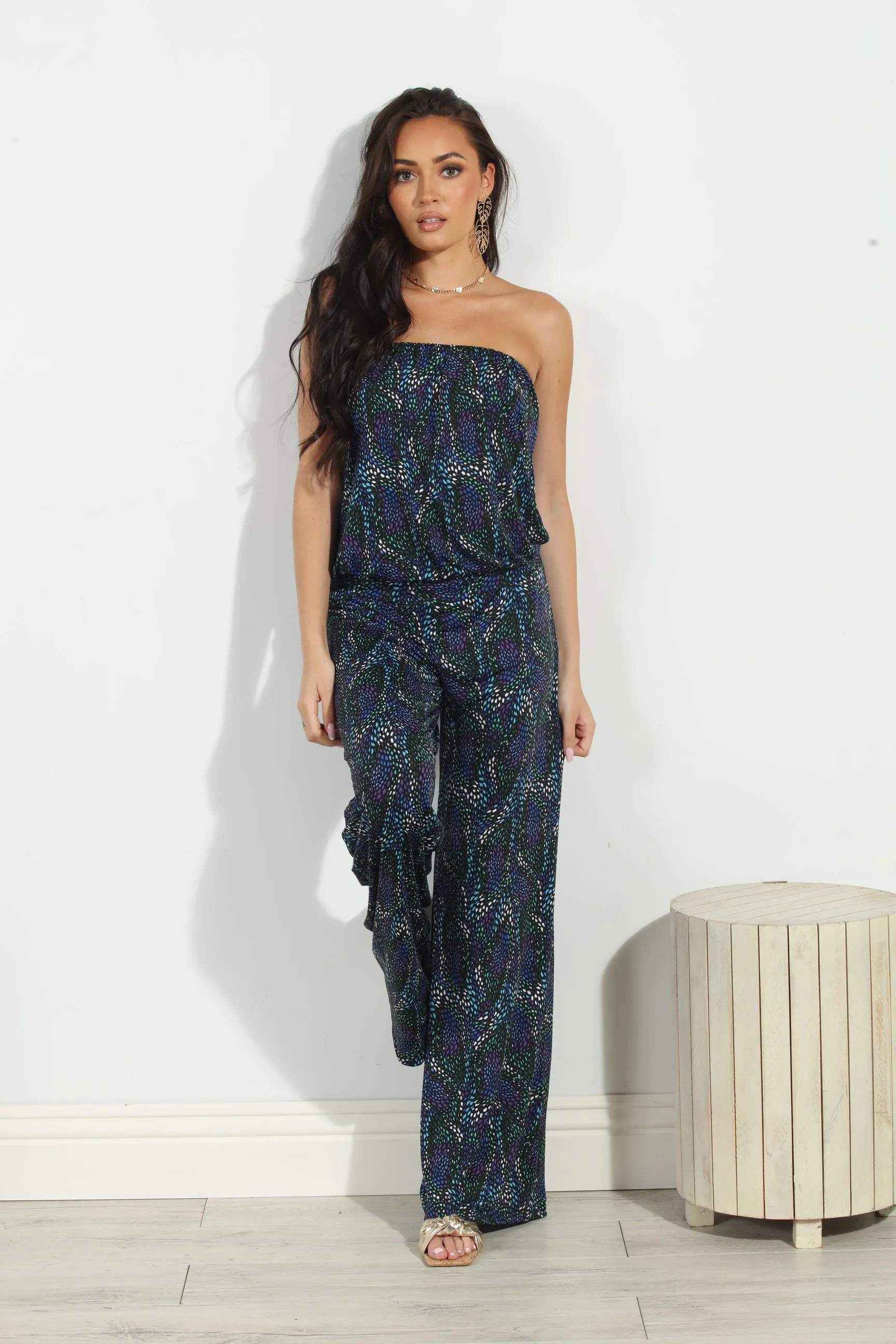 Zayne Stretch Strapless Dropwaist Jumpsuit-FINAL SALE sold by Veronica M product image thumbnail 5