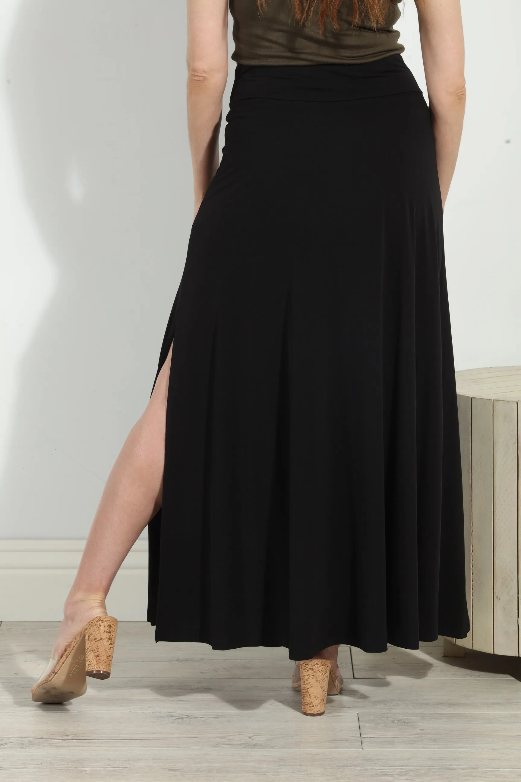 Black Tie Stretch Maxi Skirt-BEST SELLER sold by Veronica M product image thumbnail 5
