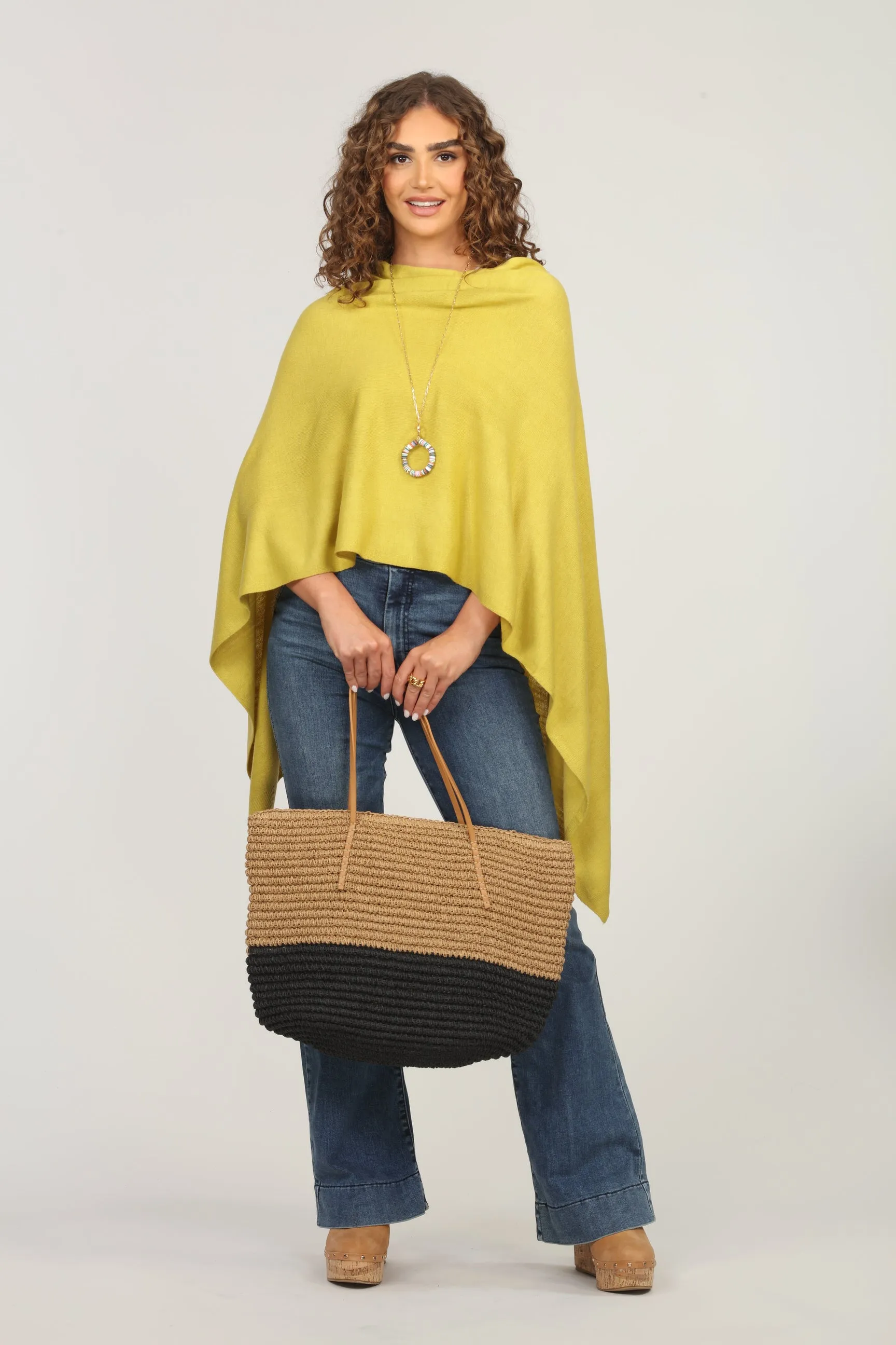 Lime Green Throw-On Poncho-BEST SELLER sold by Veronica M product image thumbnail 3