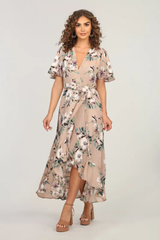 Linda Floral Woven Wrap Dress- FINAL SALE sold by Veronica M