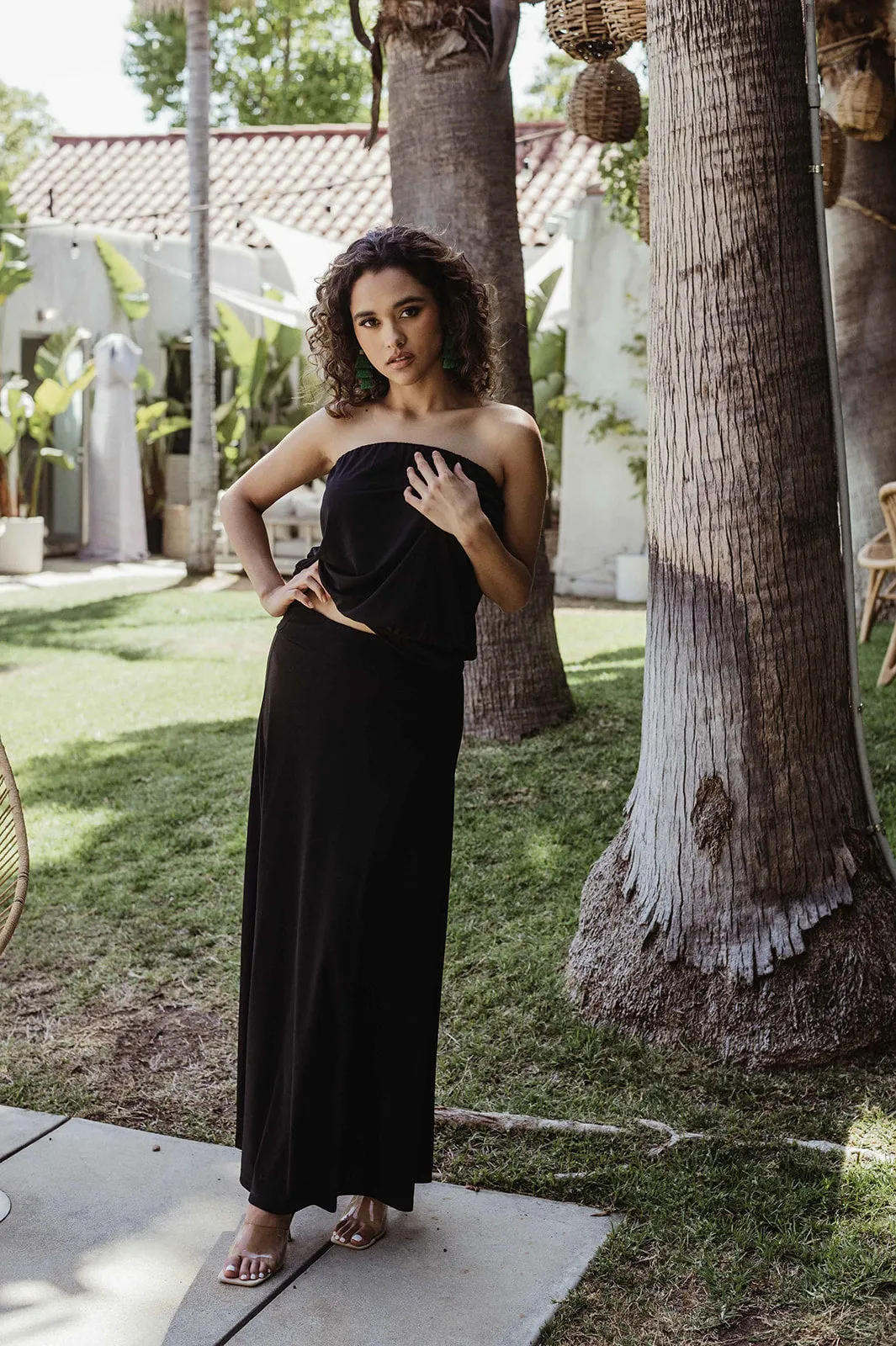 Classic Black Stretch Maxi Skirt-BEST SELLER sold by Veronica M product image thumbnail 2