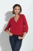 Burgundy Surplice Blouse -FINAL SALE sold by Veronica M