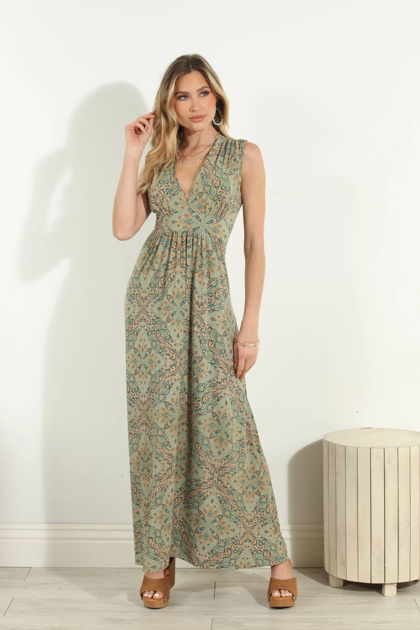 Neema Stretch V-Neck Maxi Dress-FINAL SALE sold by Veronica M product image thumbnail 4