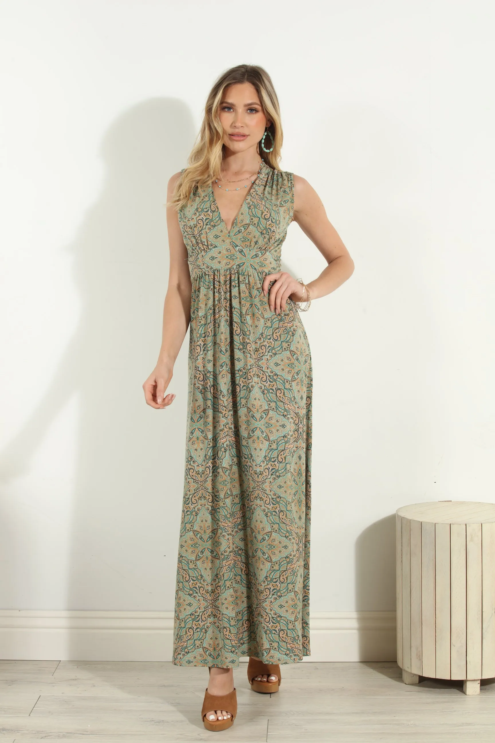Neema Stretch V-Neck Maxi Dress-FINAL SALE sold by Veronica M product image thumbnail 5