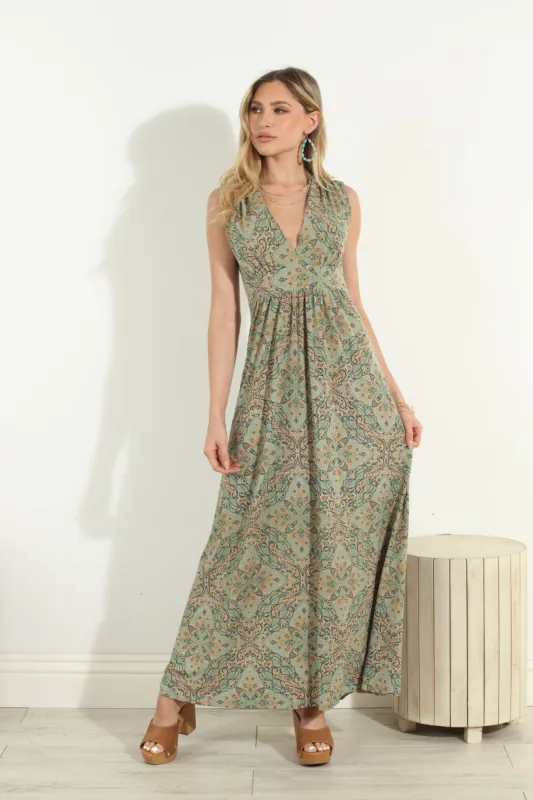 Neema Stretch V-Neck Maxi Dress-FINAL SALE sold by Veronica M