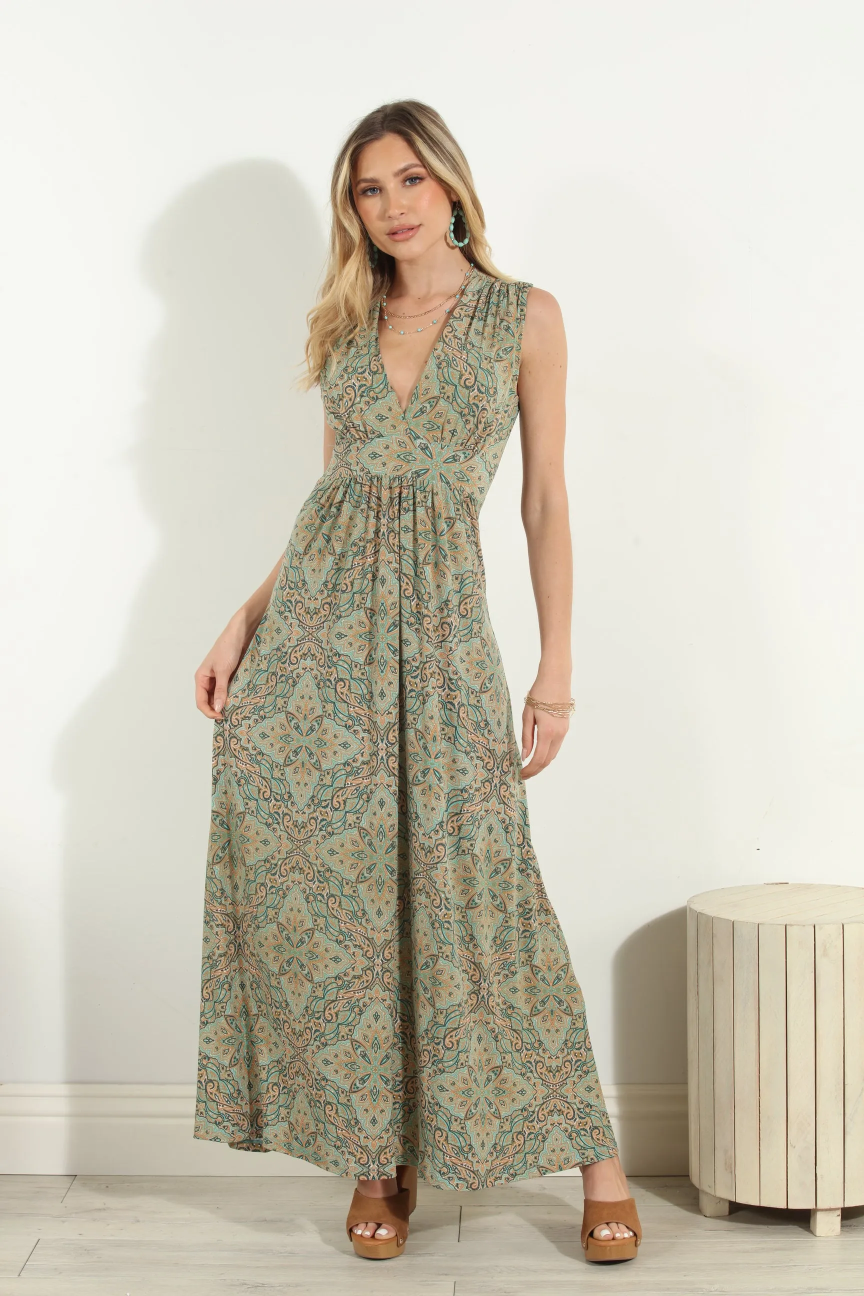 Neema Stretch V-Neck Maxi Dress-FINAL SALE sold by Veronica M product image thumbnail 3