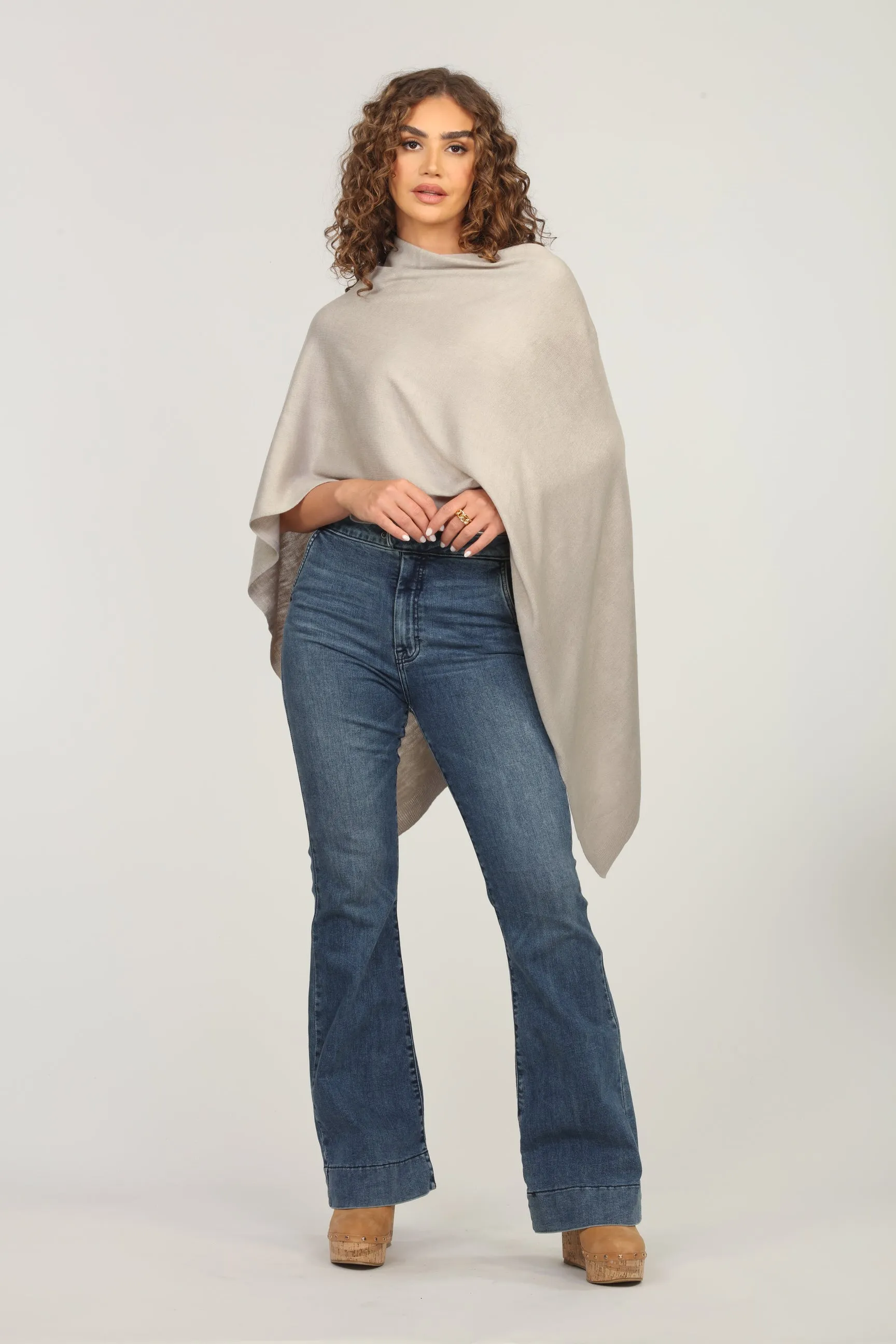 Light Tan Throw-On Poncho-BEST SELLER sold by Veronica M product image thumbnail 4